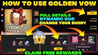 Dynamic Duo Event Free Fire || How To Use Golden Vow In Free Fire || Free Fire New Event