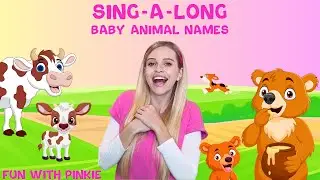 Baby Animals Song for Kids | Learn Animal Names with Pinkie!