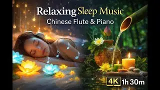 Relaxing Chinese Flute & Piano 🎶 Stress Relief & Sleep Music | 4K UHD | 1H 30M #MeditationMusic