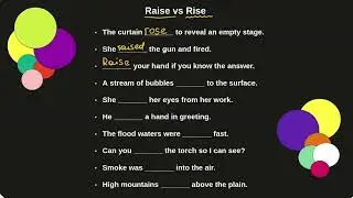 Rise vs Raise | What's the difference? | English Grammar Lesson