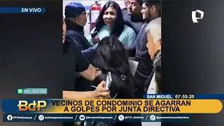 San Miguel: vecinos de condominio se agarran a golpes por administración de junta directiva
