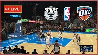 San Antonio Spurs vs Oklahoma City thunder Live today NBA Basketball simulation Gameplay PC NBA 2K23