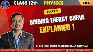 Class 12 Physics | Binding Energy Curve Explained | Nuclei Chapter 13 | NCERT + Board Exam Questions