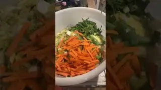 Kimchi in 57 seconds! My gateway ferment. #kimchi #fermentation #cabbage #homestead #homesteader