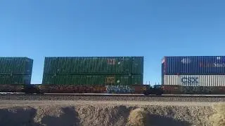 WB UP Domestic Intermodal Train At Lenwood CA! #bigbossrailfanner