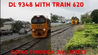 DL 9348 with train 620 going through jull street