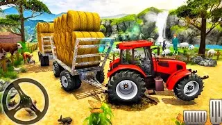 Hill Cargo Tractor Trolley Simulator - Offroad Driving Farming Simulator - Android GamePlay