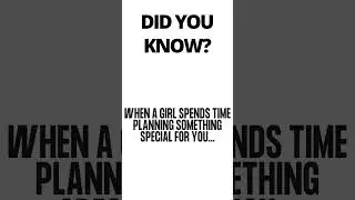 Why She Plans Something Special for You  #facts #quotes #girlpowerfacts #shortsvideo