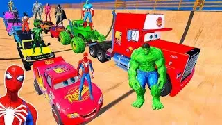 Spider-Man Mega Ramp Car Stunt 😱 | Sky High Jump Challenge