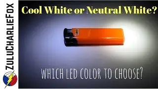 Cool White vs. Neutral White (with different flashlights)