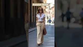 Como combinar un PANTALON BEIGE #combinar #pantalon #beige #colores #mida #mujer