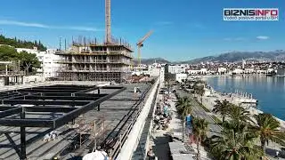 Pogledajte najveće gradilište u Splitu iz zraka: Novi Hotel Marjan