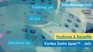 Jets in Vortex Swim Spas&trade; explained (Directional, rotational, air and swim jets)