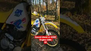 SOUND CHECK XR-600R VS DR-350 ENGINE IDLLE ‼️😱