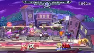 Sm4sh@Mines 19 - THC|SAMFISH (Villager) Vs. GenericRhyme (Robin, Cloud) - Winners Semifinals