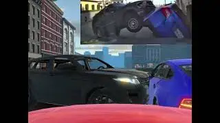 Black SUV crashes into Blue sedan recreation of real life crash in Flexicx￼
