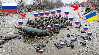 Ukrainian Azov FPV Destroys Boat Full of Russian Soldiers!