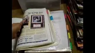 How i organized 15 years worth of scrapbook magazine ideas in a very small area 