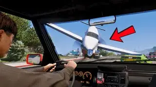 GTA 5 Plane Crash Everywhere 😱 | City, Tunnel, Ocean, Blimp & Grove Street Chaos