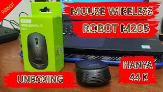 UNBOXING MOUSE WIRELESS ROBOT M205 MURAH