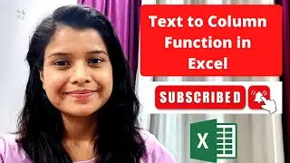 Using Text to Column function in Excel