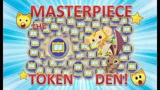 OVER 200 MASTERPIECE TOKEN INSANE DEN ANIMAL JAM EPIC CLONE DEN