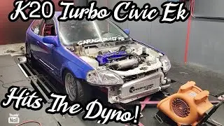 K20 Turbo Honda Civic Ek Hatch, Dyno Session