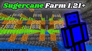 DONUT SMP HOW TO MAKE SUGERCANE FARM!!! (donutsmp.net) 1.21+