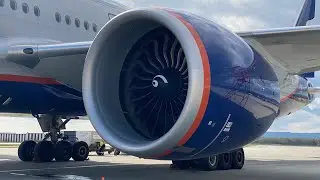 ВЗЛЕТ БОИНГ-777-300ER  ЮЖНО-САХАЛИНСК- МОСКВА  SU1743 09.10.2022  AEROFLOT