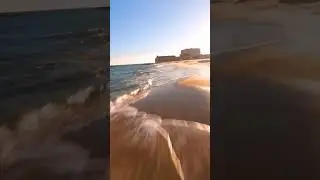 FOOTAGE BY DRONE FPV - SUNSET BEACH