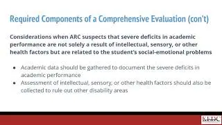 Eligibility Determination EBD Learning 3