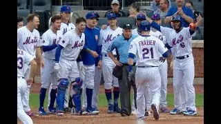 Umpire gets in the way of Todd Frazier's Walk-Off Celebration