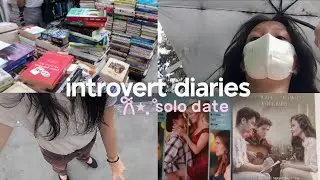 introvert diaries: going on a (solo) date 🌹, book sale| living in the philippines