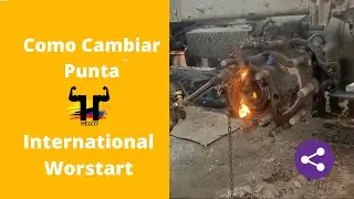 Как восстановить наконечник заднего моста International Workstar, литой мост