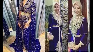 قفطان ازرق ملكي للمناسبات كوني ملكة الحفل