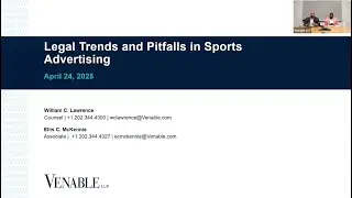 Legal Trends and Pitfalls in Sports Advertising