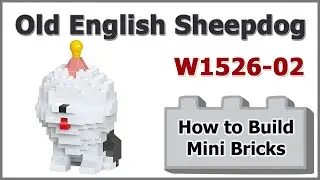 How to Build Mini Blocks Old English Sheepdog W1526-02 Review Instructions Specifications