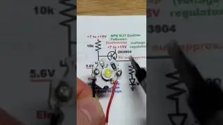 この回路は、高ワット数の LED には適していません。Electronzap による警告 #electroniccomponent #schematics