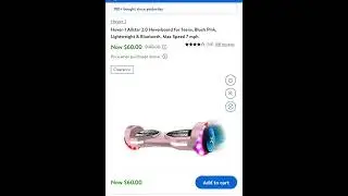 Sale $60 Hover-1 Allstar 2.0 Hoverboard for Teens, Blush Pink, Lightweight & Bluetooth