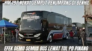Ruwet bin kusut‼️bus PO Haryanto rutenya kusut efek demo malam ini