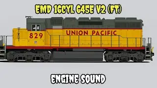 Engine Sound | EMD 16cyl 645E V2 (FT)