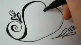 How To Draw a Valentine Heart With Roses