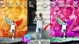 Picsart Devil photo Editing || 😈 picsart devil wings photo editing | Devil hd Editing #deviledit