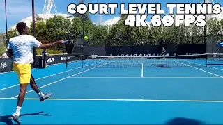 Gael Monfils' Insane Forehands! | Court Level Practice 2022 Australian Open (4K 60FPS)