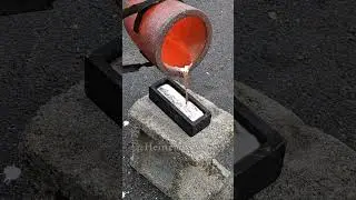 Pouring Molten Metal into Molds #heinrichsmade #satisfying #liquid