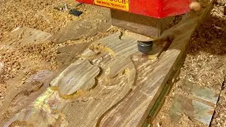 Sharp Blade CNC ASMR 🪵 Hypnotic Wood Cutting