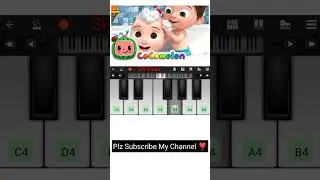 CoComelon - Bath Song | Easy Piano Tutorial | #shorts
