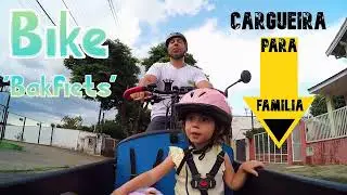 Bicicleta cargueira para família com crianças