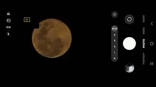 Moon zoom without AI with Samsung S25 Ultra