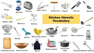 👩&zwj;🍳 Kitchen Vocabulary for Beginners | Learn 50 Useful Words